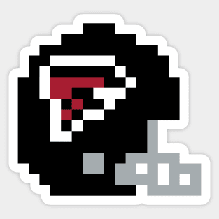 8 Bit Atlanta Falcon Helmet Sticker